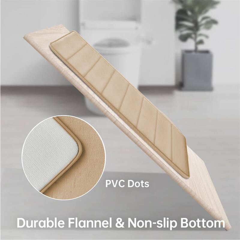Bathroom Rugs Set Memory Foam