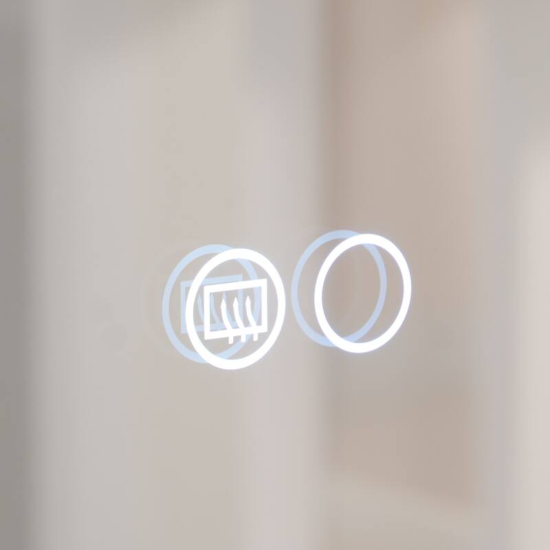 Modern Wall Mounted LED Bathroom Frontlit/Backlit Mirror With PMMA Diffuser