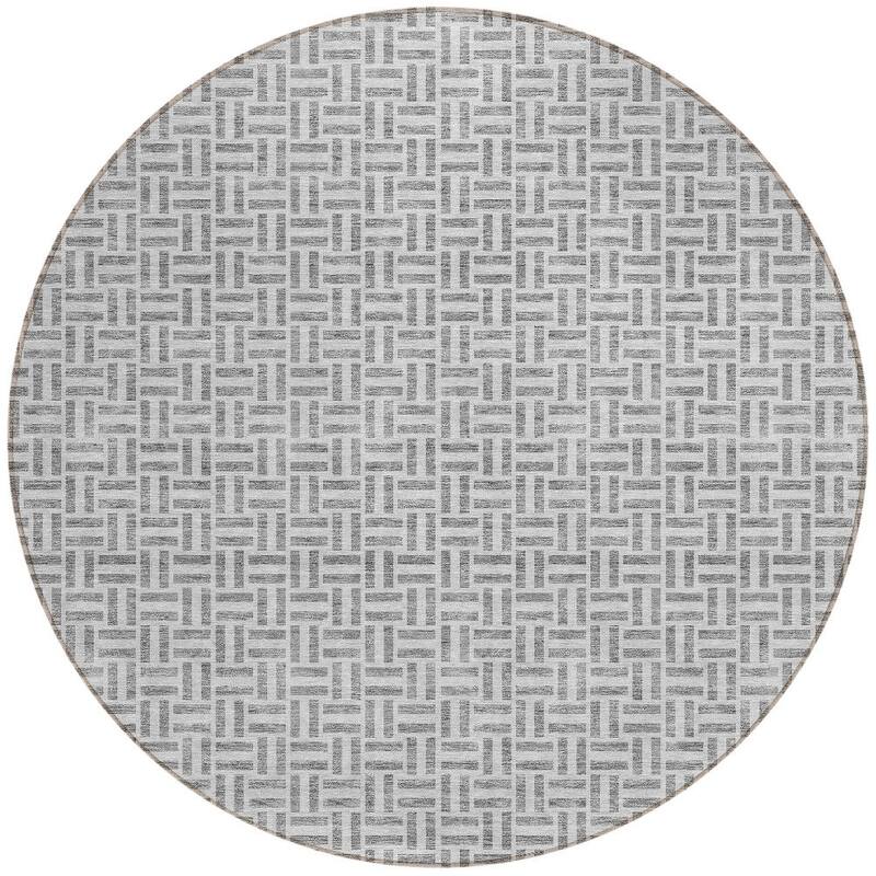 HomeRoots Geometric Transitional Rectangle Outdoor Rug