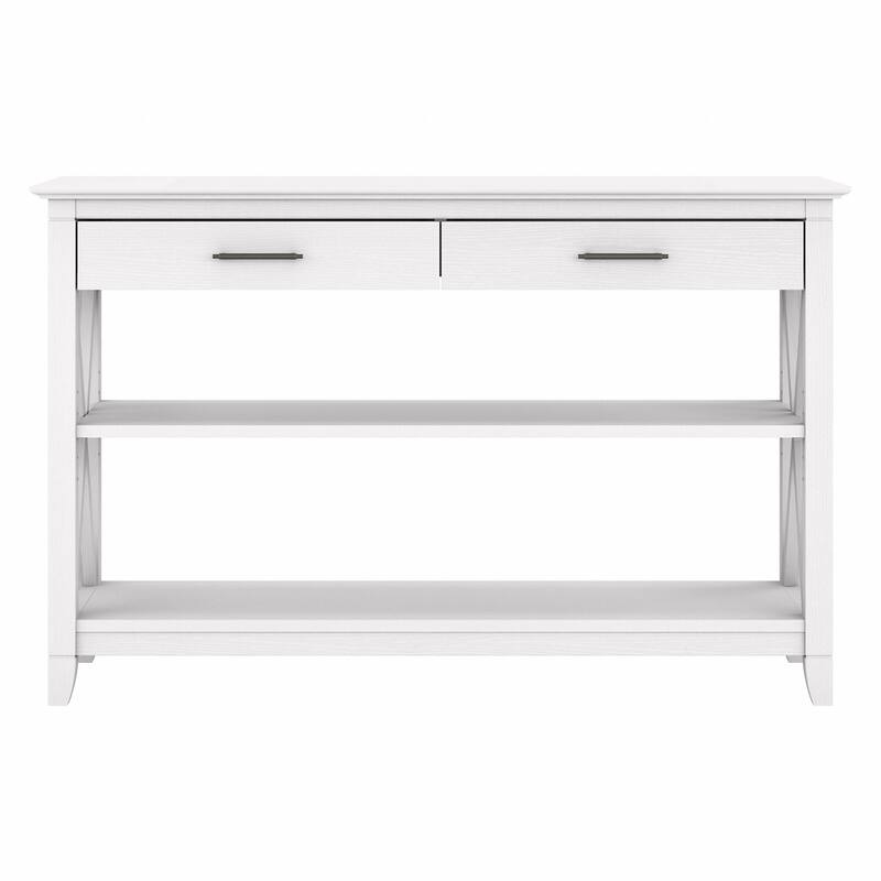 Console Table with Drawers and Shelves