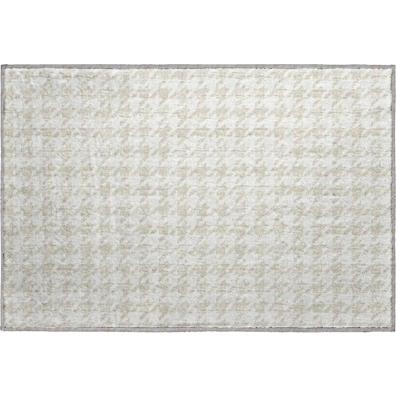 Premium Washable Super Soft Modern Houndstooth Mayfield Rug