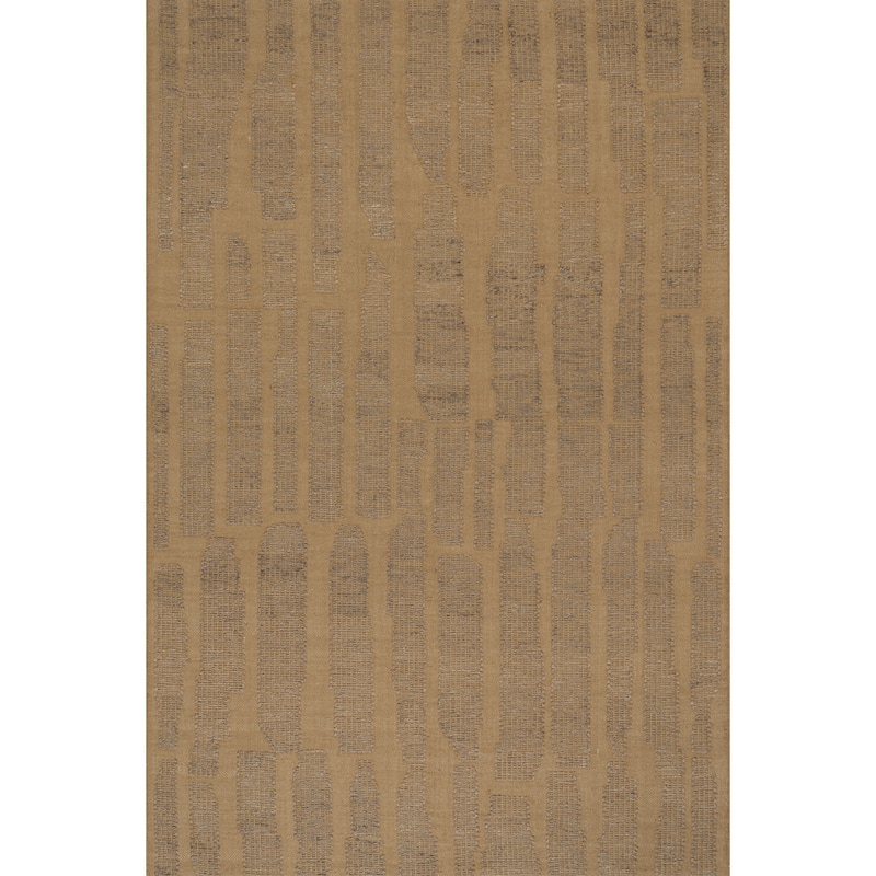 Nuloom Thea Laurent Abstract Wool Rug - 6' x 9' - Tan - Rectangle