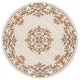 preview thumbnail 29 of 92, SAFAVIEH Handmade Aubusson Hrachuhi Traditional Wool Rug 6' Round - Ivory/Green