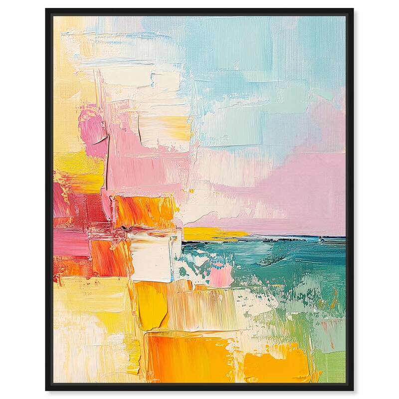 Hued Vista Canvas by Art Remedy - 36" x 45" - Black