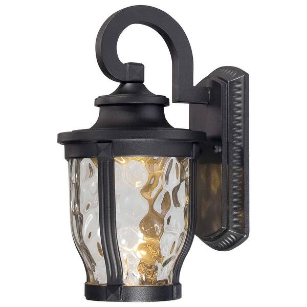 slide 2 of 8, The Great Outdoors 1 Light 12.25" Height LED Outdoor Wall Sconce from Black