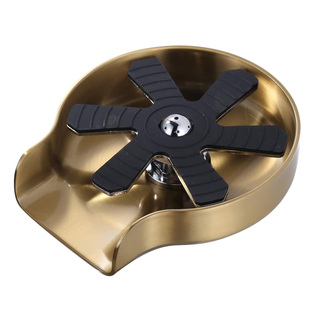 WOWOW 5 in. Metal Glass Rinser for Kitchen Sinks