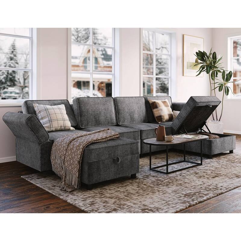 Loveseat Sofa with Storage Seat
