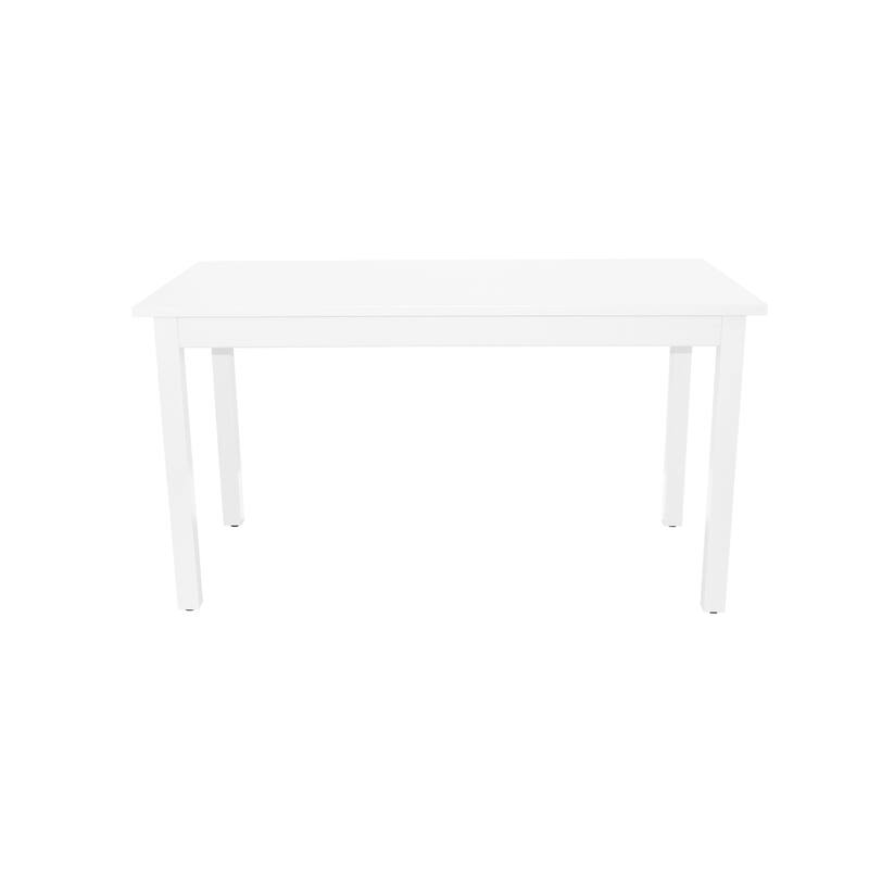 HomeRoots 48" White Solid Wood Dining Table - 48.00 in. x 30.00 in. x 27.00 in.