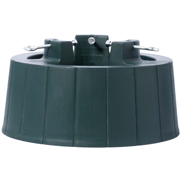 Green Plastic Christmas Tree Stand With Screw Fastener - Overstock ...