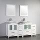 preview thumbnail 19 of 29, Vanity Art 72" Double Sink Bathroom Vanity Set with Engineered Marble Top and Free Mirror