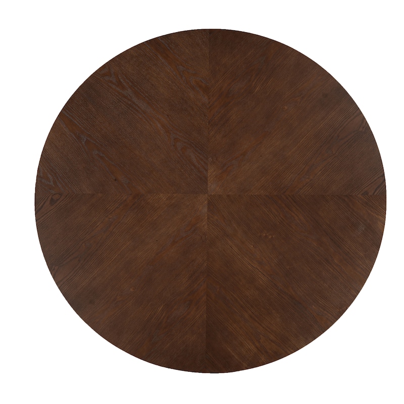 Christopher Knight Home - Modern 5-Piece Wooden Dining Set with Upholstered Linen Chairs