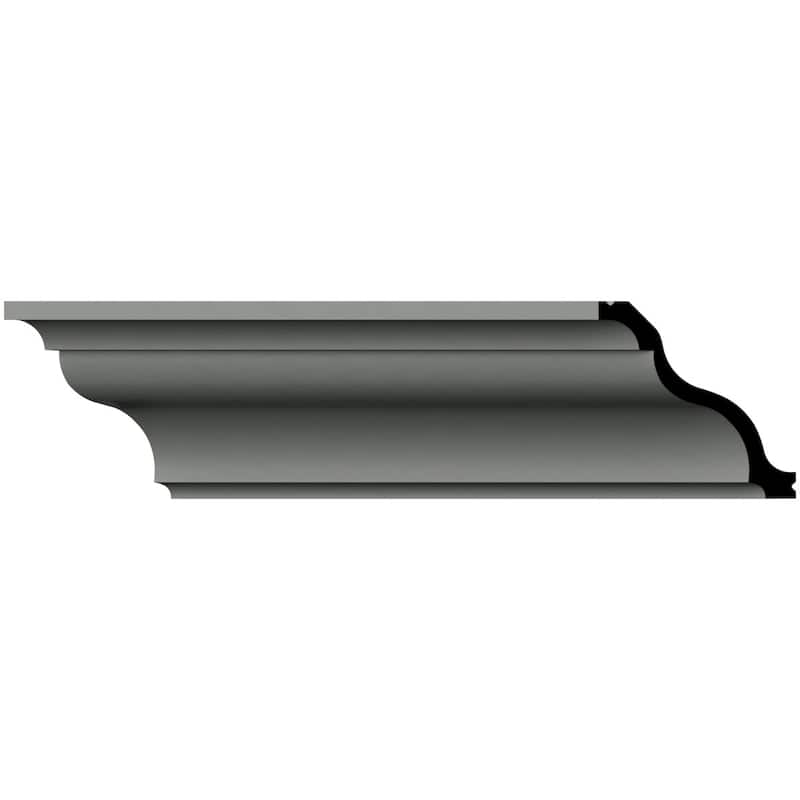 3 1/8"H x 3 1/8"P x 4 1/2"F x 96"L Giovanni Crown Moulding - 1-Pack