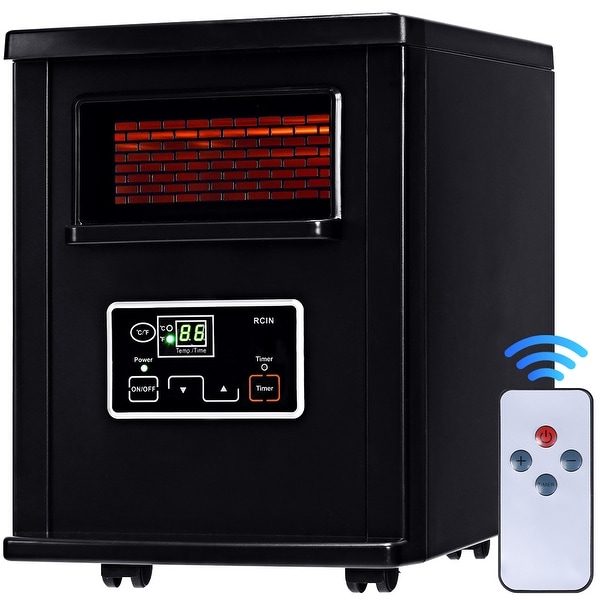Infrared Space Heater Portable Electric Heater with Digital Thermostat