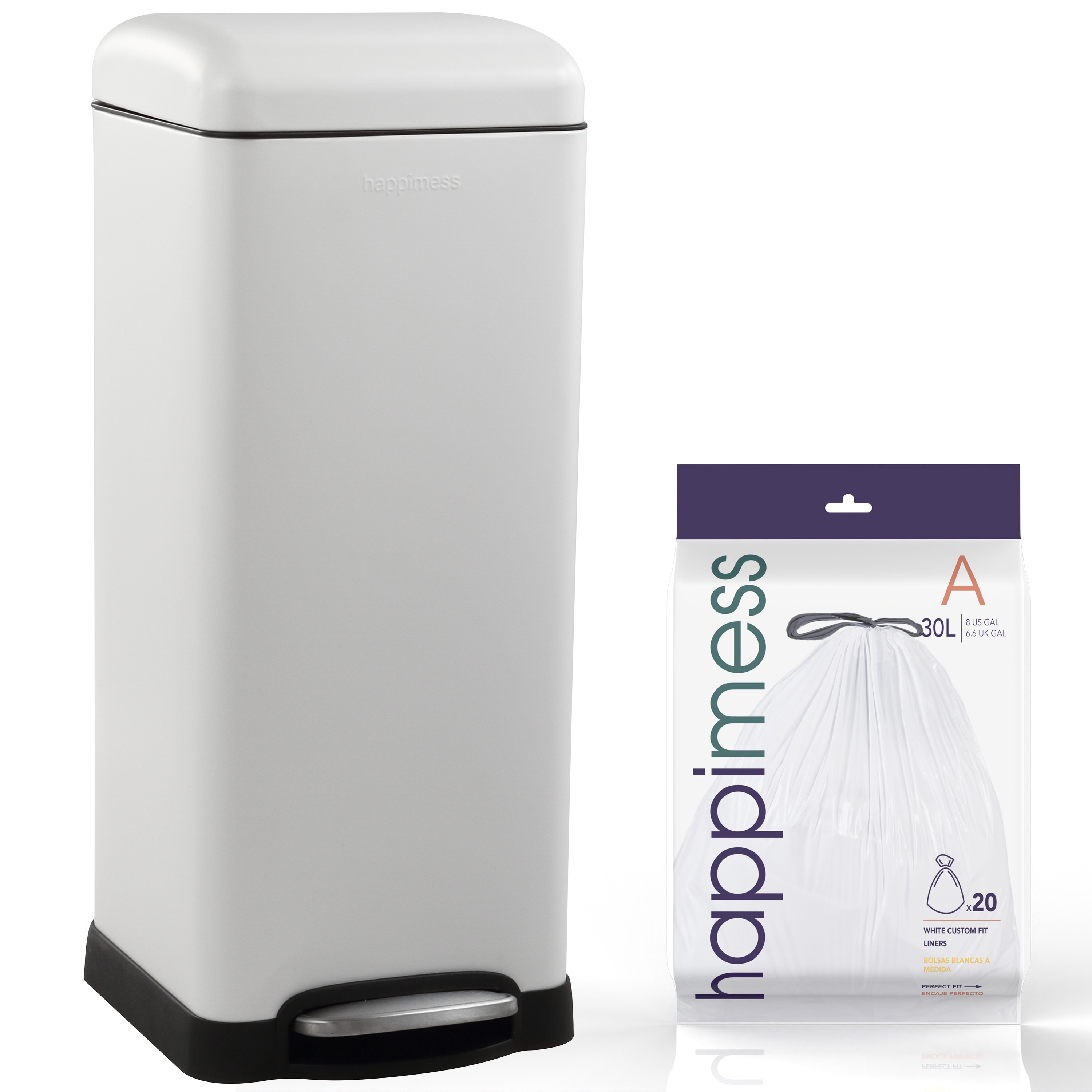 happimess Betty Retro 8-Gallon Step-Open Trash Can