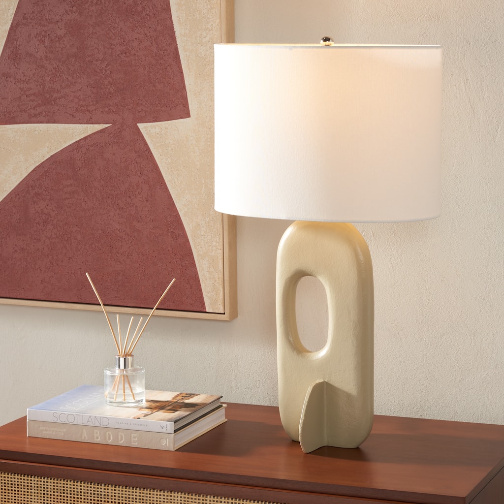 SAFAVIEH Lighting Corianna 27" Modern & Contemporary Table Lamp - 16" W x 10" D x 27" H - 16Wx10Dx27H