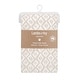preview thumbnail 4 of 3, Lambs & Ivy Signature Tribal Geo Taupe/White Organic Cotton Fitted Crib Sheet