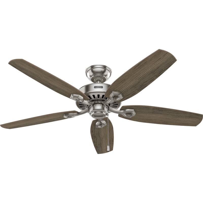 Hunter 52" Builder Ceiling Fan with LED Light Kit and Pull Chain - DC Motor - Casual, Traditional - ENERGY STAR
