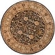 preview thumbnail 60 of 90, SAFAVIEH Handmade Persian Legend Elinora Traditional Oriental Wool Rug 3'6" Round - Blue/Gold - Round