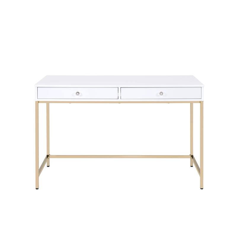 Sophisticated Rectangular Writing Desk with Practical Storage for Modern Workspace