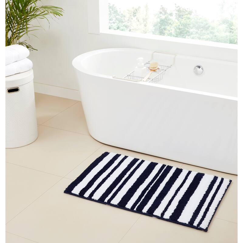 Better Trends Marrakesh Reversible 100% Polyester Tufted Bathroom Rugs – Ultra Soft, Water Absorbent, Machine Washable Bath Mats