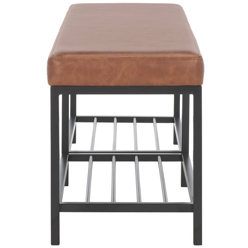 SAFAVIEH Selena 2-Shelf Bench - 48" W x 15" D x 18" H - 48Wx15Dx18H