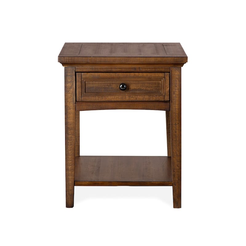 Magnussen Home Bay Creek Toasted Nutmeg Rectangular End Table - 20''W x 26''D x 24''H