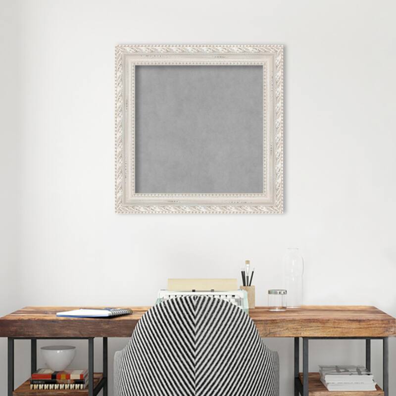Amanti Art Opera Off White Framed Magnetic Board