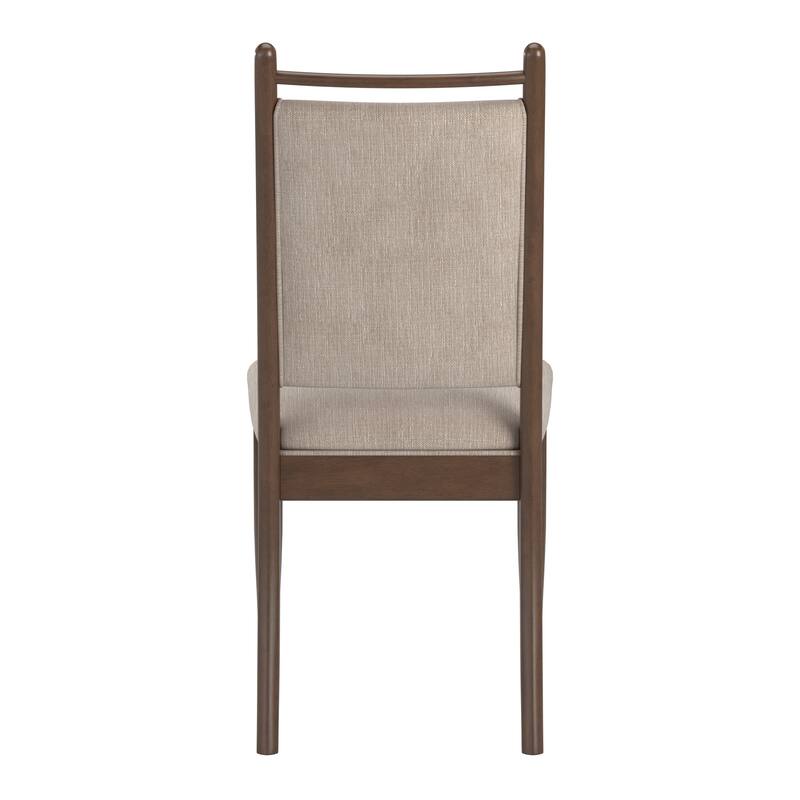 Harstad Wood Finish Beige Fabric Dining Chair (Set of 2) by iNSPIRE Q Modern