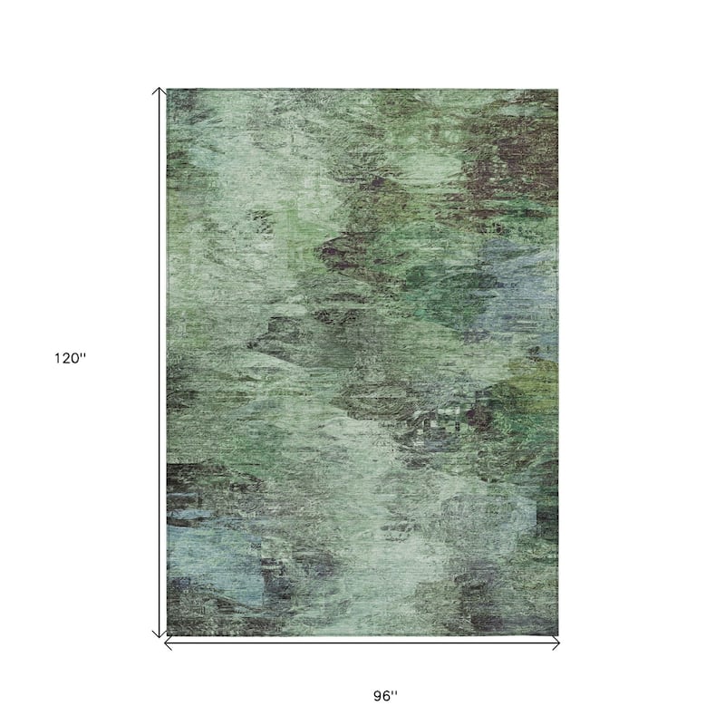 HomeRoots Abstract Transitional Rectangle Outdoor Rug