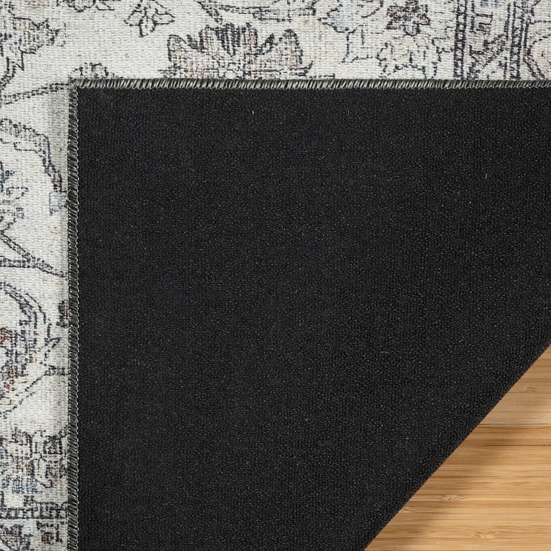Thomasville Emporia Industrial Old World Chenille Machine Washable Non-Slip Flat Pile Area Rug Collection