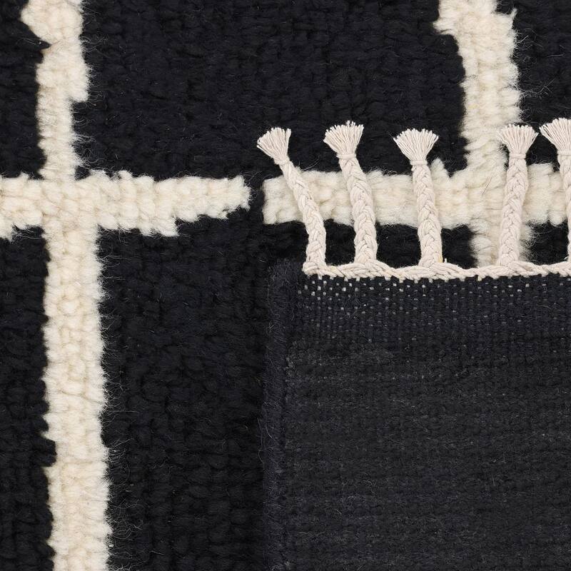 Overton Handmade Boho Moroccan Area Rug