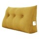 preview thumbnail 16 of 49, Kids Backrest Reading Throw Pillow Wedge Headboard for Twin Bed Yellow
