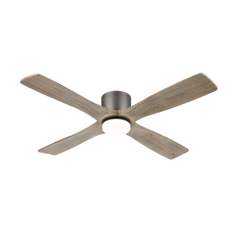 MLiAN 48" DC Flush Mount Ceiling Fan with Light Kit and Remote Control