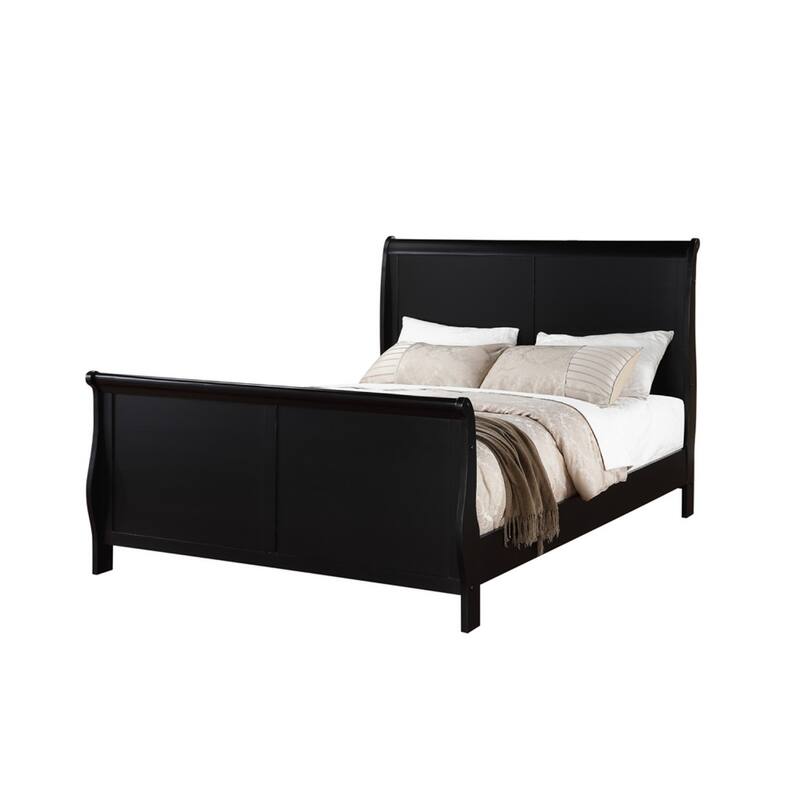 Gorgeous Queen Louis Phillippe Bed , Black