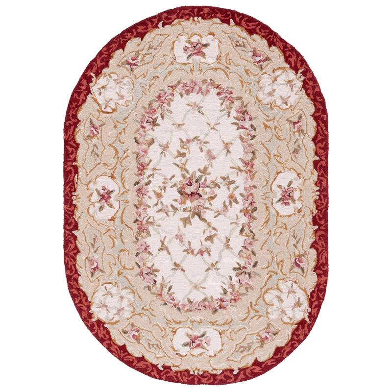 SAFAVIEH Handmade Chelsea Nour French Country Wool Rug