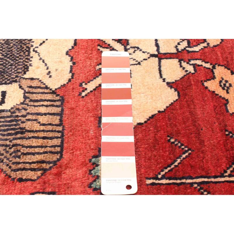 ECARPETGALLERY Hand-knotted Andelz Red Wool Rug - 3'1 x 5'1