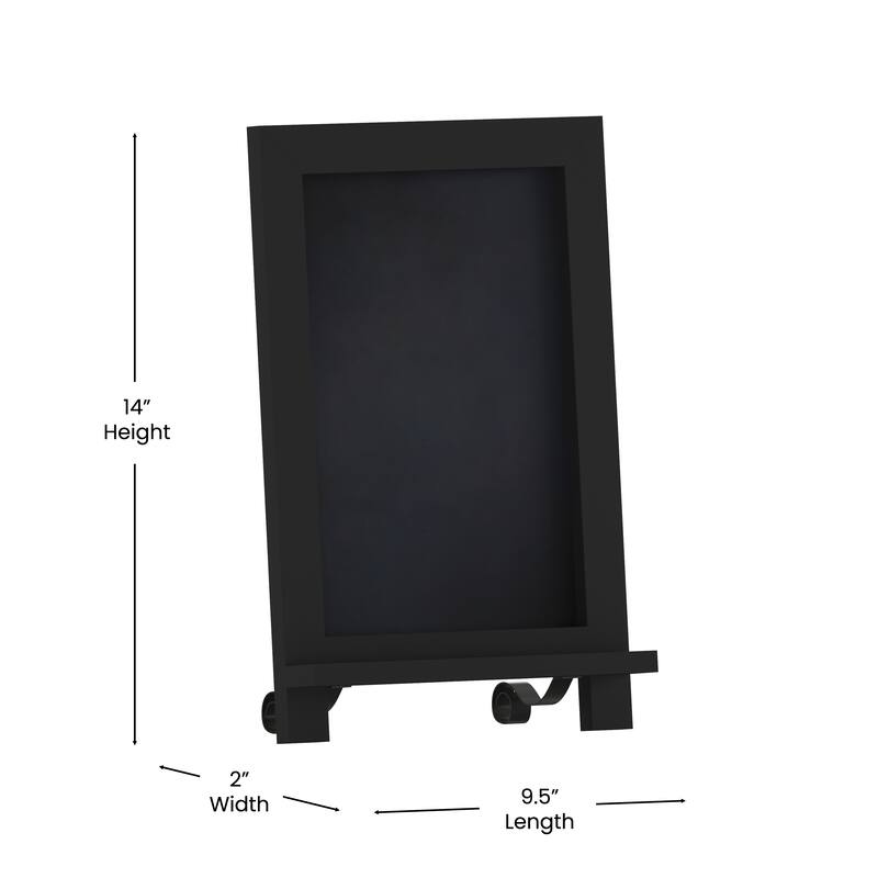 Freestanding Tabletop or Wall Mount Magnetic Chalkboard