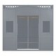 preview thumbnail 18 of 18, Twin Size Wood House Loft Bed with Ladder and Wardrobe, Grey