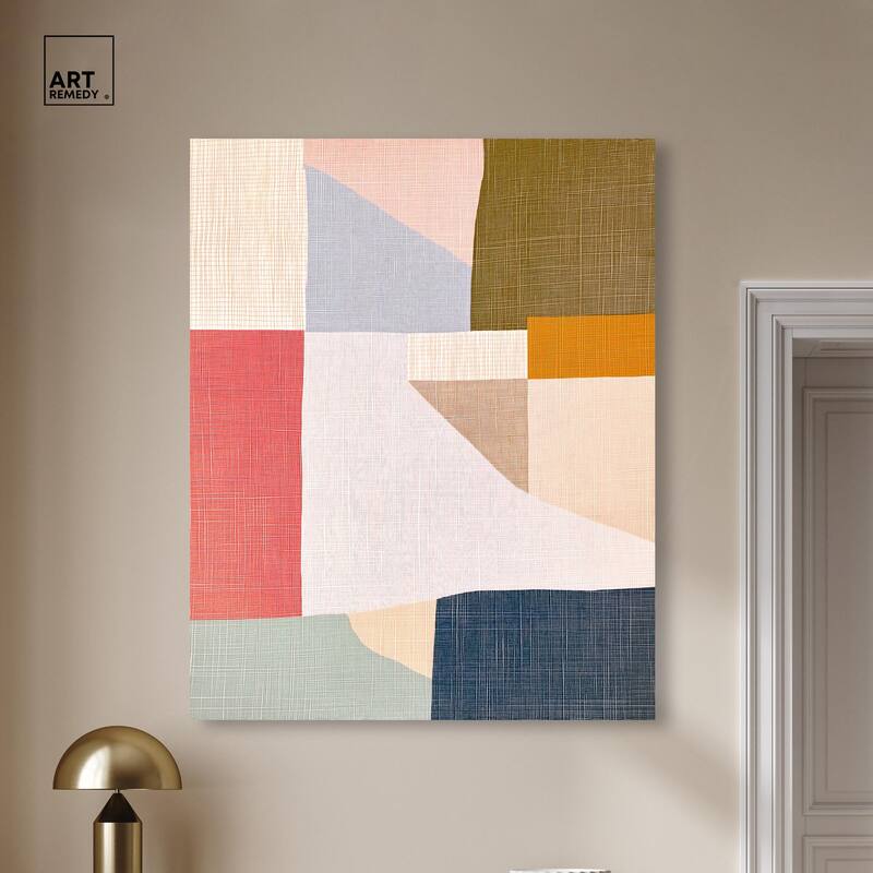 Planar Patchwork II Canvas by Art Remedy, Gallery Wrapped