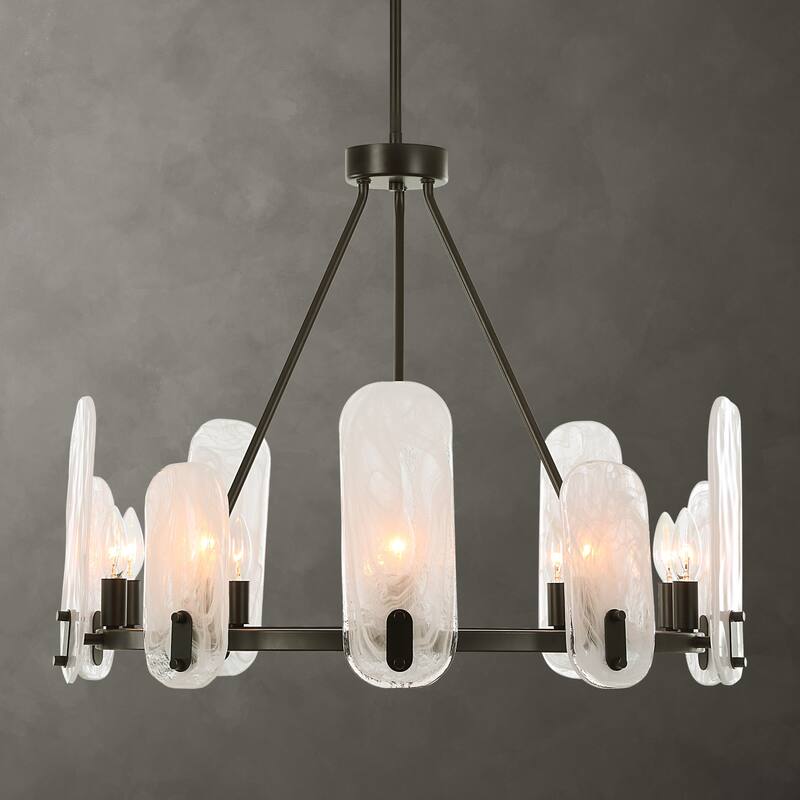 Uttermost 21381 Ellipse 10 Light 28" Wide Chandelier