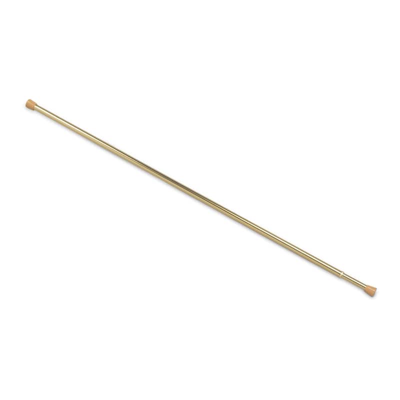 ACHIM Fantasia 5/8" Spring Tension Rod - 48" - 86" - Brass