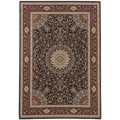 Style Haven Annapolis Persian Flair Blue/ Red Rug