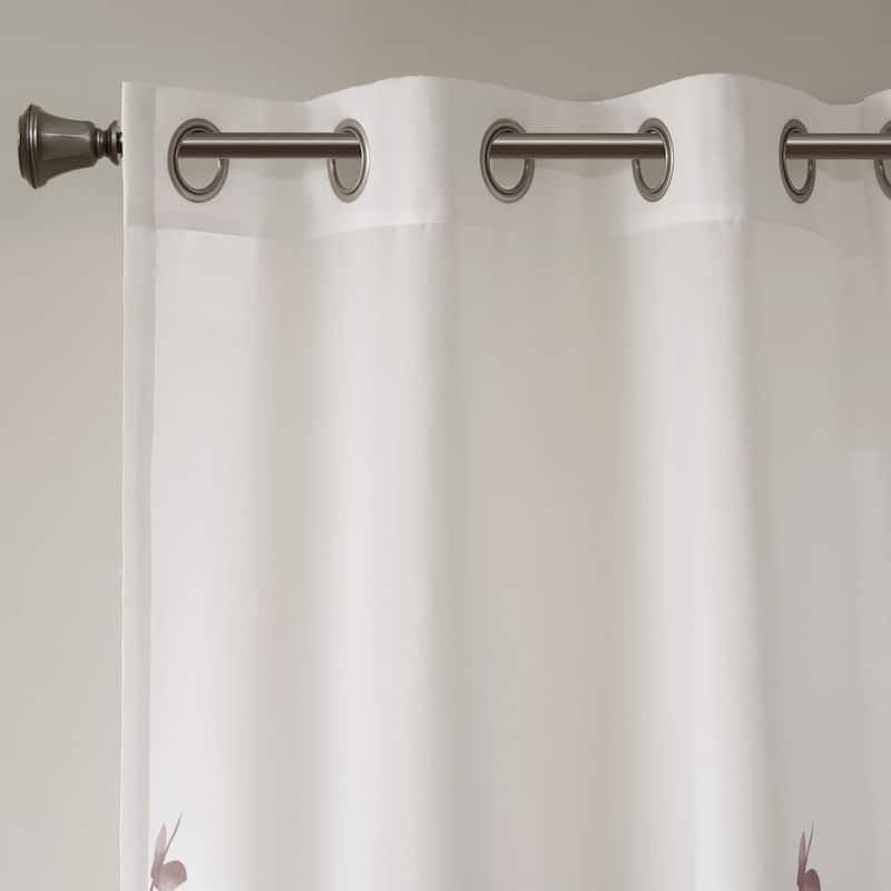 Madison Park Vera Burnout Printed Curtain Panel Single