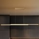 preview thumbnail 2 of 21, 59" Modern Black/Gold Linear Integrated LED Pendant Kitchen Island Light Bar Gold