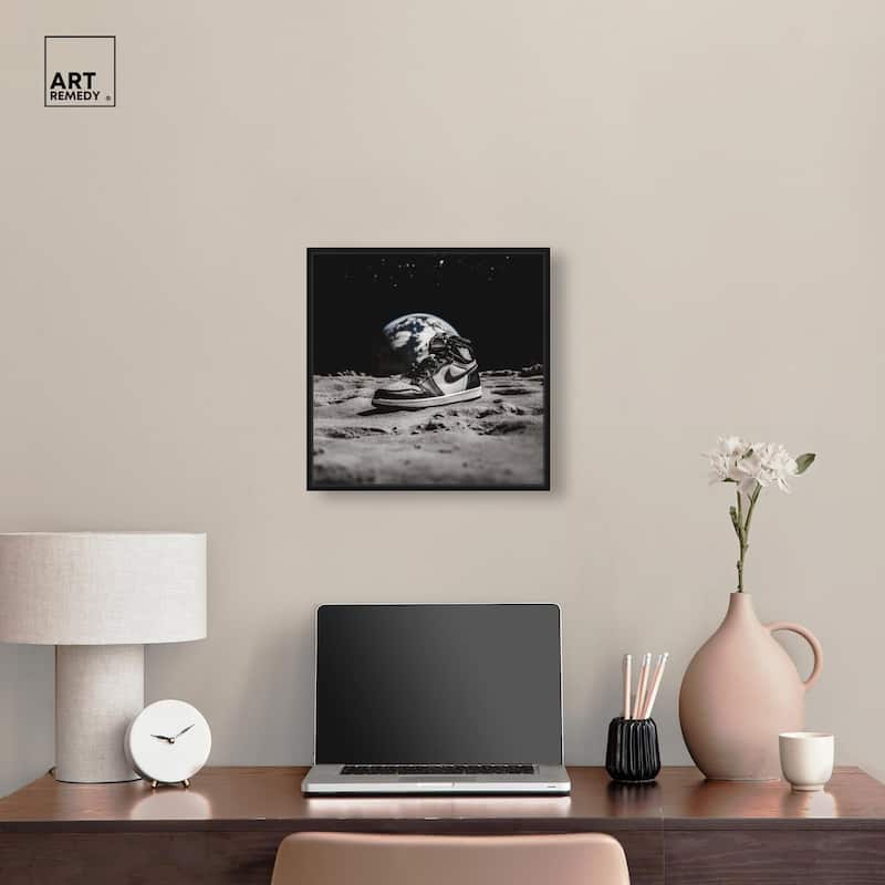 Moon Kicks Canvas by Art Remedy