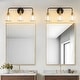 preview thumbnail 132 of 151, Modern Vanity Lights Dimmable Bathroom Light Fixtures with Glass Shade