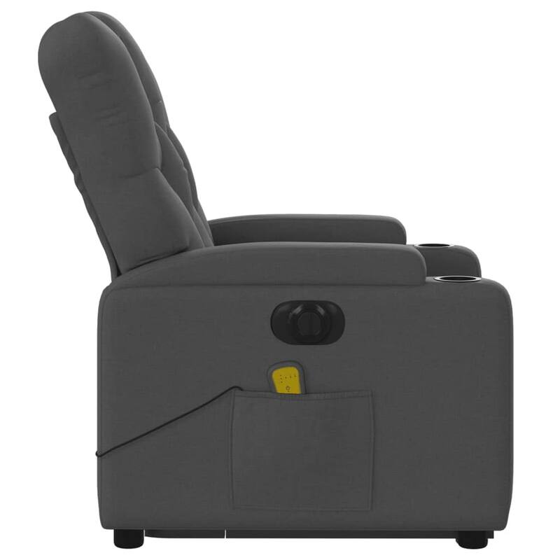 vidaXL Stand up Massage Recliner Chair Power Lift Wingback Armchair Fabric