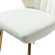 preview thumbnail 41 of 75, HULALA HOME Upholstered Premium Velvet Tufted Dining Chair with Small Base Set of 2