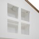 preview thumbnail 41 of 46, Bedroom Solid Wood Platform Bed House-Shaped Headboard Walnut Roof with LED Window Bed Frame Platform No Box Spring Needed