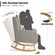 preview thumbnail 59 of 66, HOMYKA 27.5" Wide Rocking Chair for Nursery